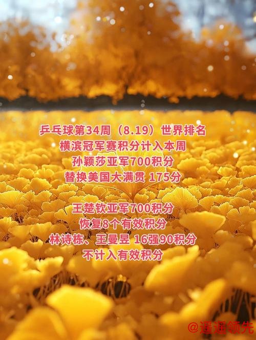 孙颖莎4冠，王楚钦3冠！体育总局发布2025世界冠军运动员名单！